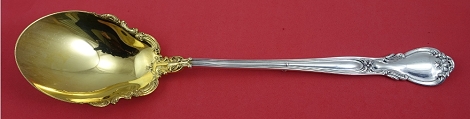 Gravy Spoon w/ button GW and applied lacing 12 3/8